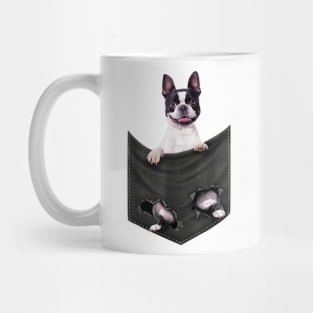 Boston Terrier Dog In Pocket Mug